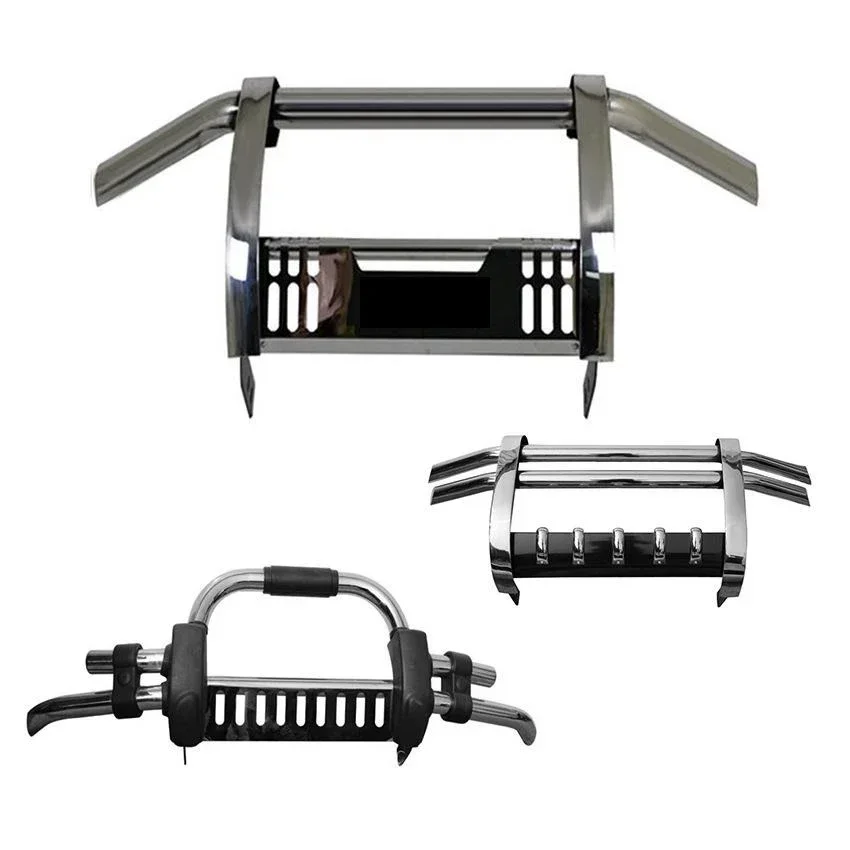 Pickup 4x4 Accessories Black Stainless Steel Bull Bar For  HILUX REVO