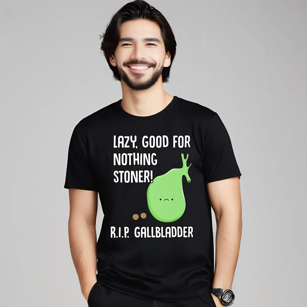 Funny Gallbladder Removal Gift Stone Tops Tees Family Round Neck T Shirts Crazy Short Sleeve Cotton Fabric Male Tee Shirts