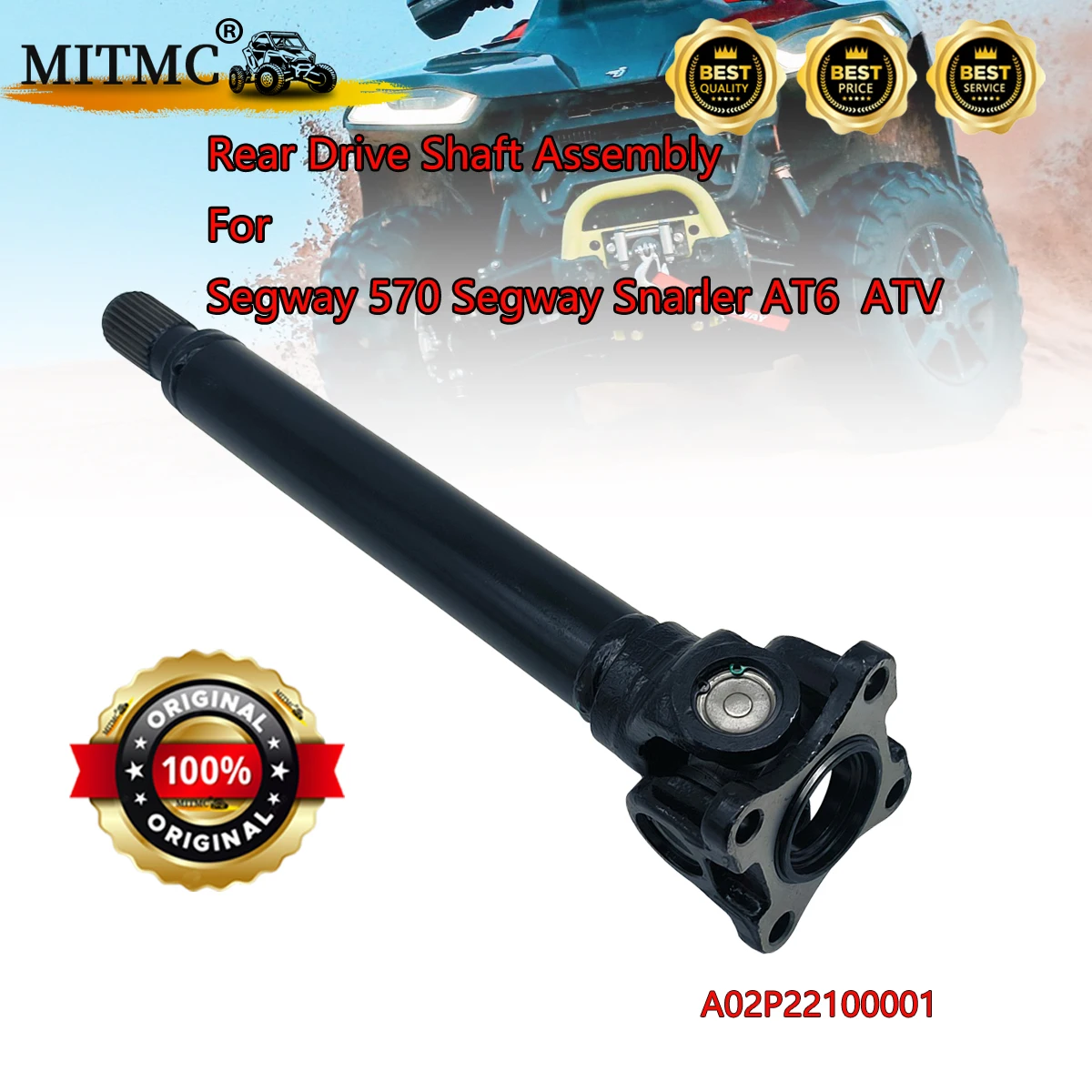 

Rear Drive Shaft Assembly For Segway 570 Segway Snarler AT6 S Snarler AT6 L ATV Parts Code A02P22100001