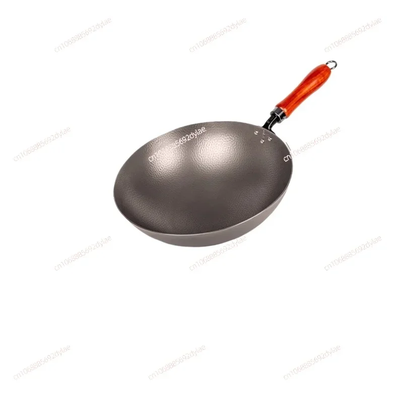 

Titanium pot with hammer pattern pure titanium stir fry pan all titanium round bottom no coating non stick pan gas stove special