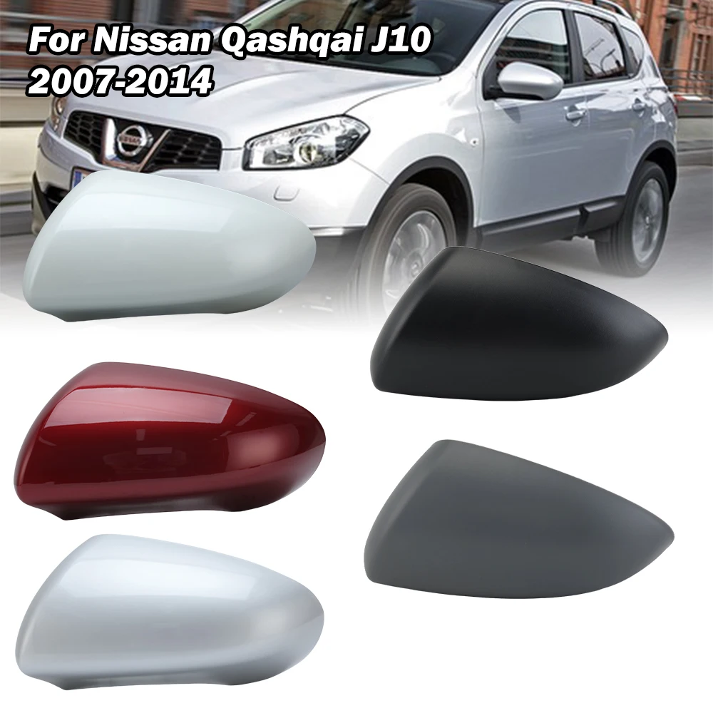 Side Rearview Mirror Housing Cover Cap For Nissan Qashqai J10 2007-2014 EU Version With Buckle Side Mirror Cover Cap Accessories