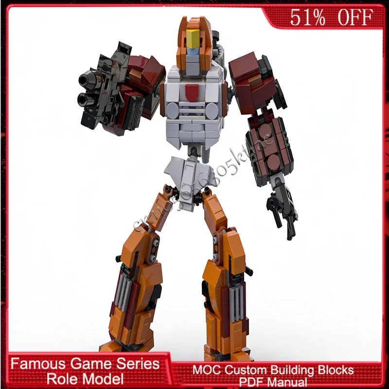 375 SZT. Popularna Seria Postaci z Gier Drill Vanguard MOC Personalizowane Modułowe Klocki Konstrukcyjne Popularna Prosta Zabawka do Samodzielnego Montażu Prezent