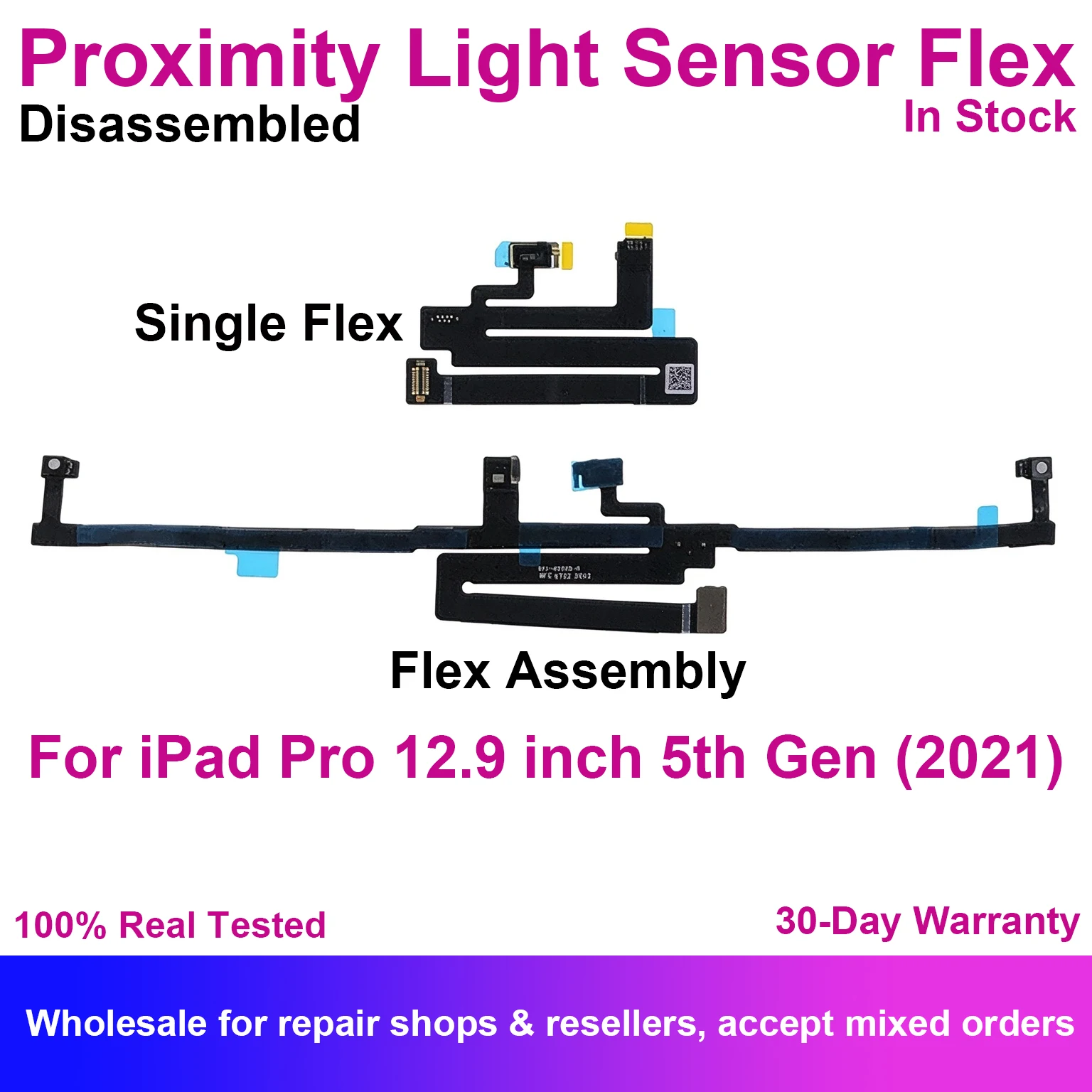 Front Face ID Proximity Ambient Light Sensor Flex Cable Replacement For iPad Pro 12.9 inch 5th 2021 A2378 A2461 Parts Distance
