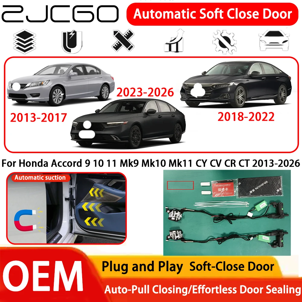 

Для Honda Accord 9 10 11 Mk9 Mk10 Mk11 CY CV CR CT 2013-2026: Автоматическая электрическая система плавного закрывания дверей (OEM, Plug and Play)