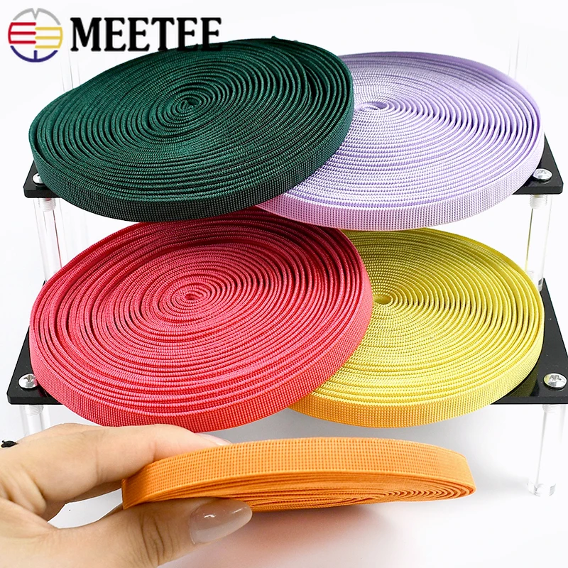 2/4/10/20M 10mm Silicone Elastic Band For Clothes Bra Non-slip Stretch Ribbon Underwear Rubber Bands DIY Belt Sewing Accessories