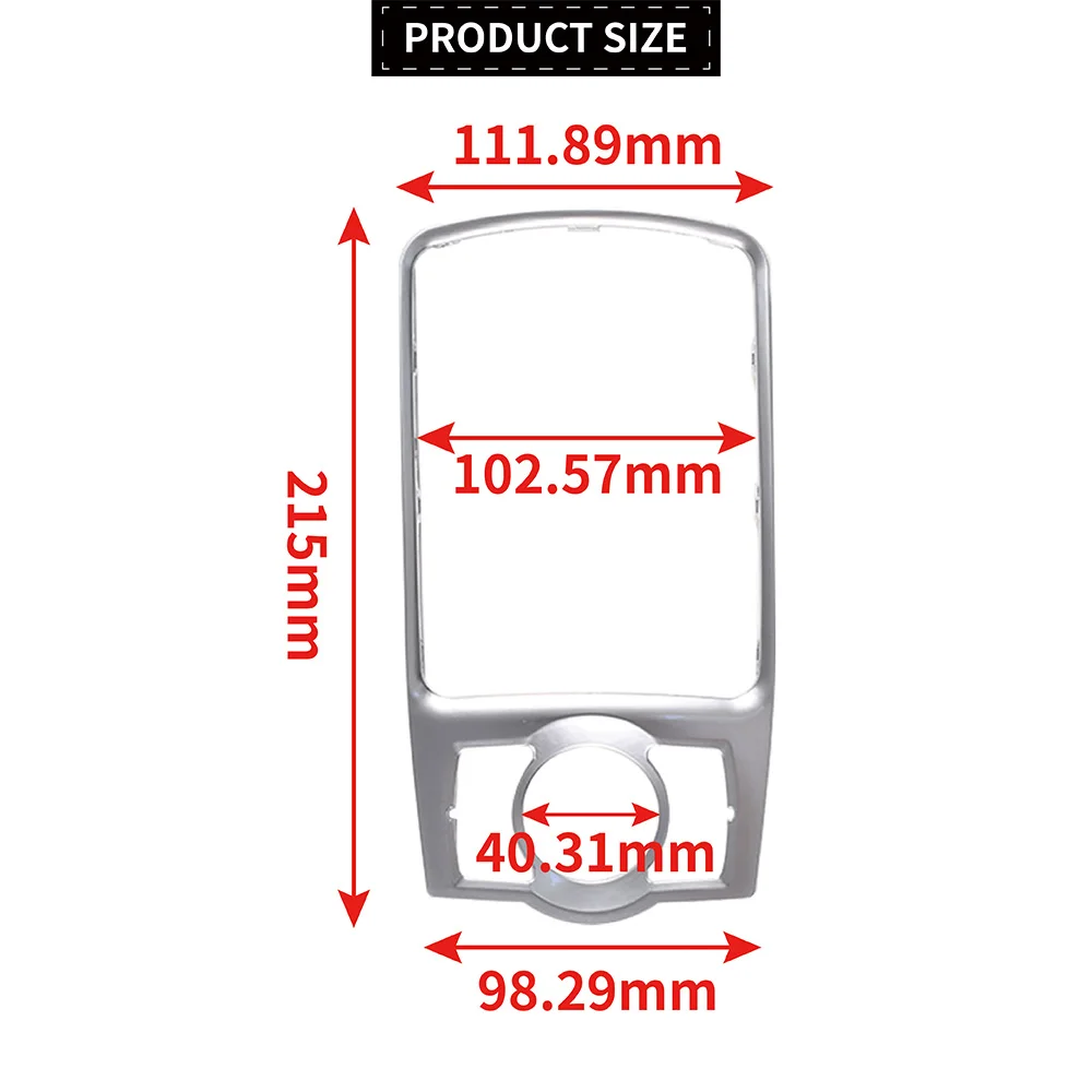 Front Console Frame Decoration Bezel MMI Shift Knob Fixed Frame Panel Decorative Frame 4F0864260A For Audi A6 C6 2005-2012