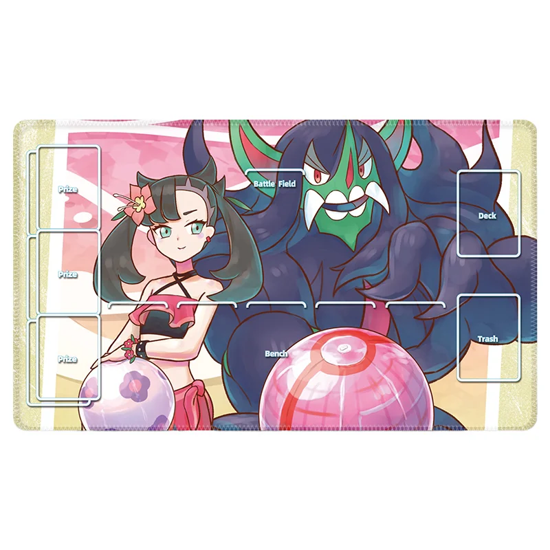 60*35*0.2cm Anime Pokemon gra PTCG dedykowana mata do gry w karty bitwa przeciw trenera Lillie Acerola Marnie Dawn kolekcje zabawki