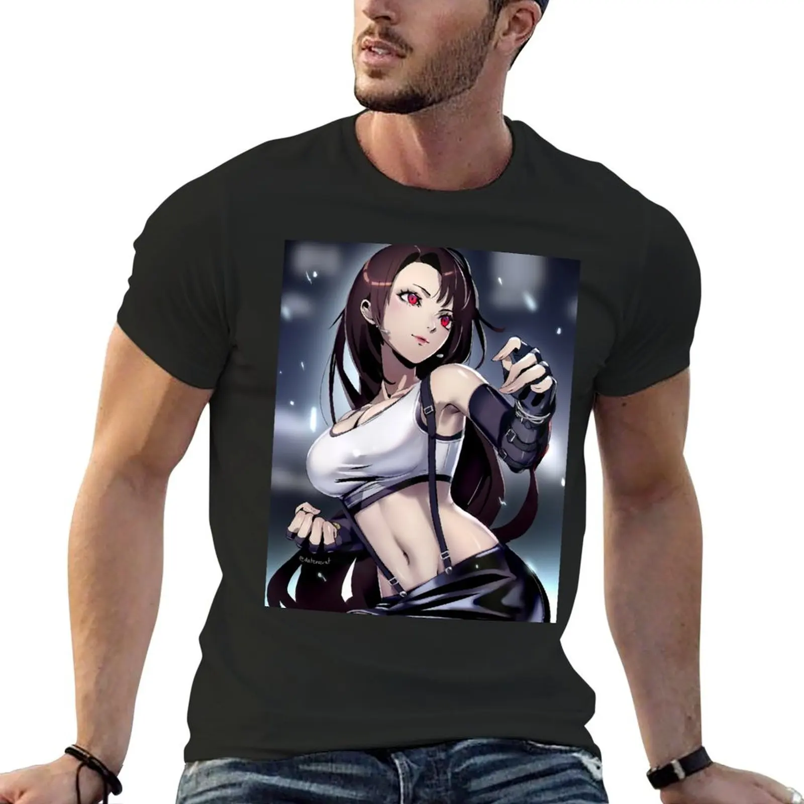 

Tifa Lockhart T-Shirt anime tshirt anime t shirts rapper graphic tees oversized t shirt men