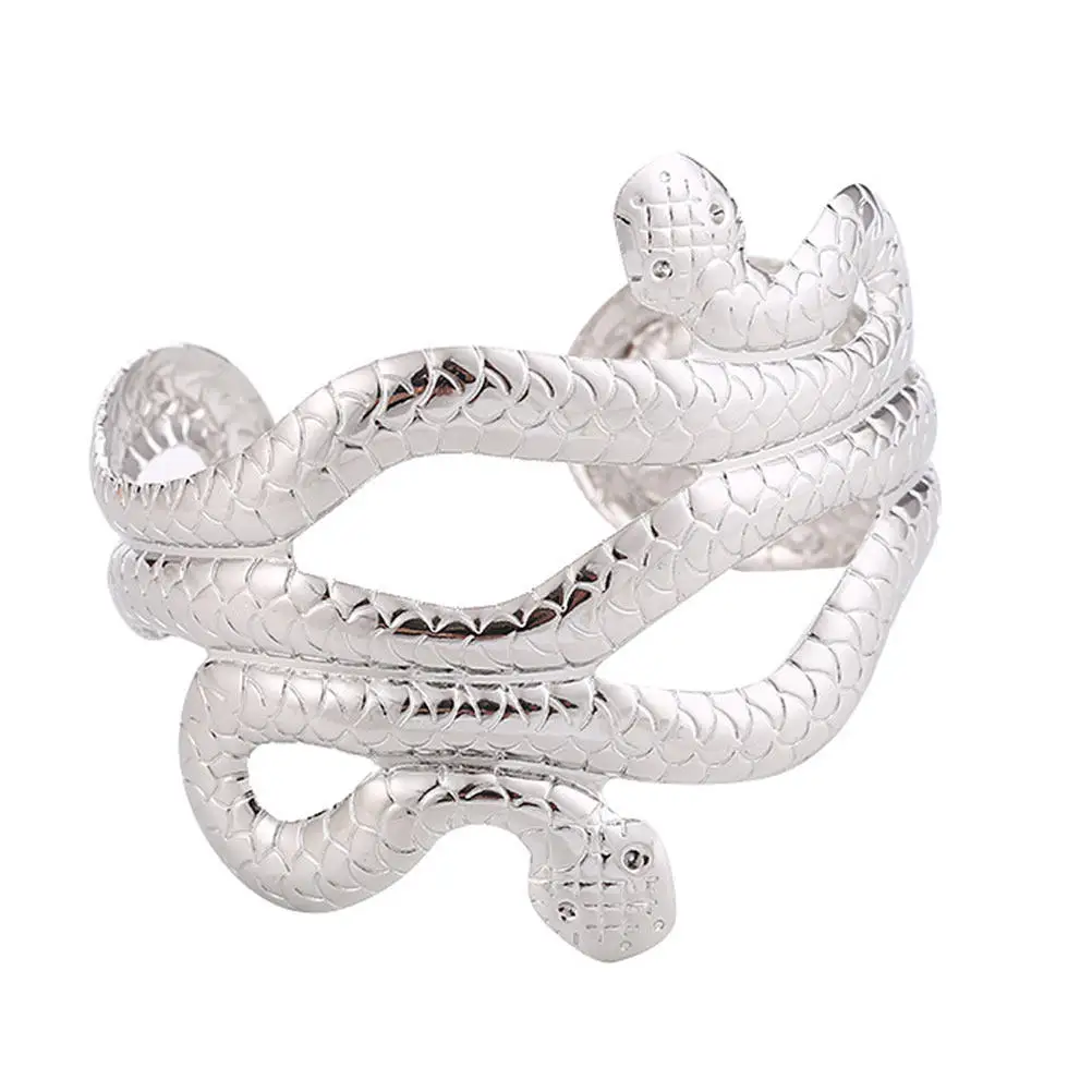 1Pcs Punk Metal Armlet Long-Lasting Serpentine Design Fashion Arm Decoration Woman Armband Statement Exaggerating Jewelry
