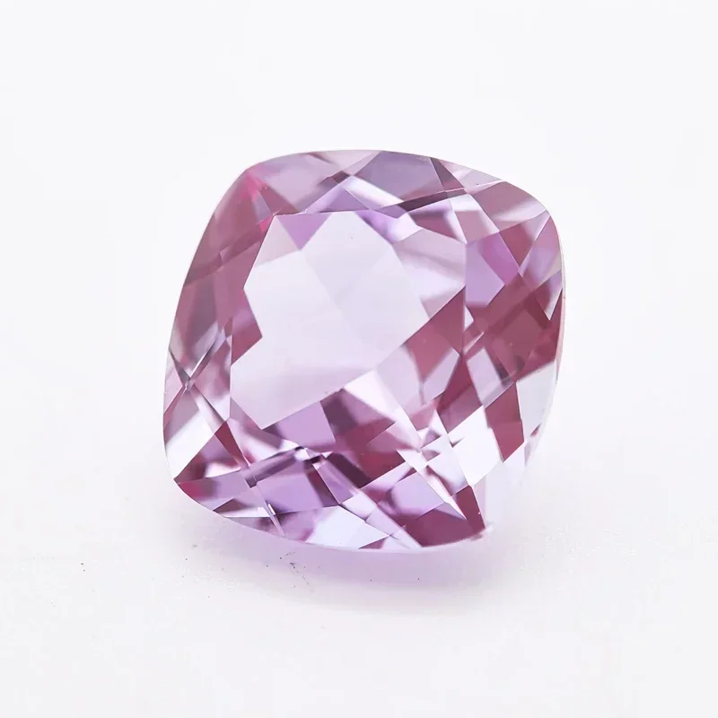 TOP Lab Grown  Alexandrite Square Cushion Shape Change Color Stone Charms for DIY Jewelry Making Extremely Shiny Quality Certifi