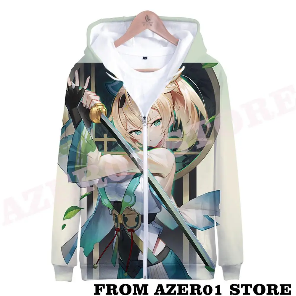 

HOLOLIVE VTuber Kazama Iroh Merch Zipper Hoodies Autumn Winter Men/Women Streetwear Zip Hooded Sweatshirt