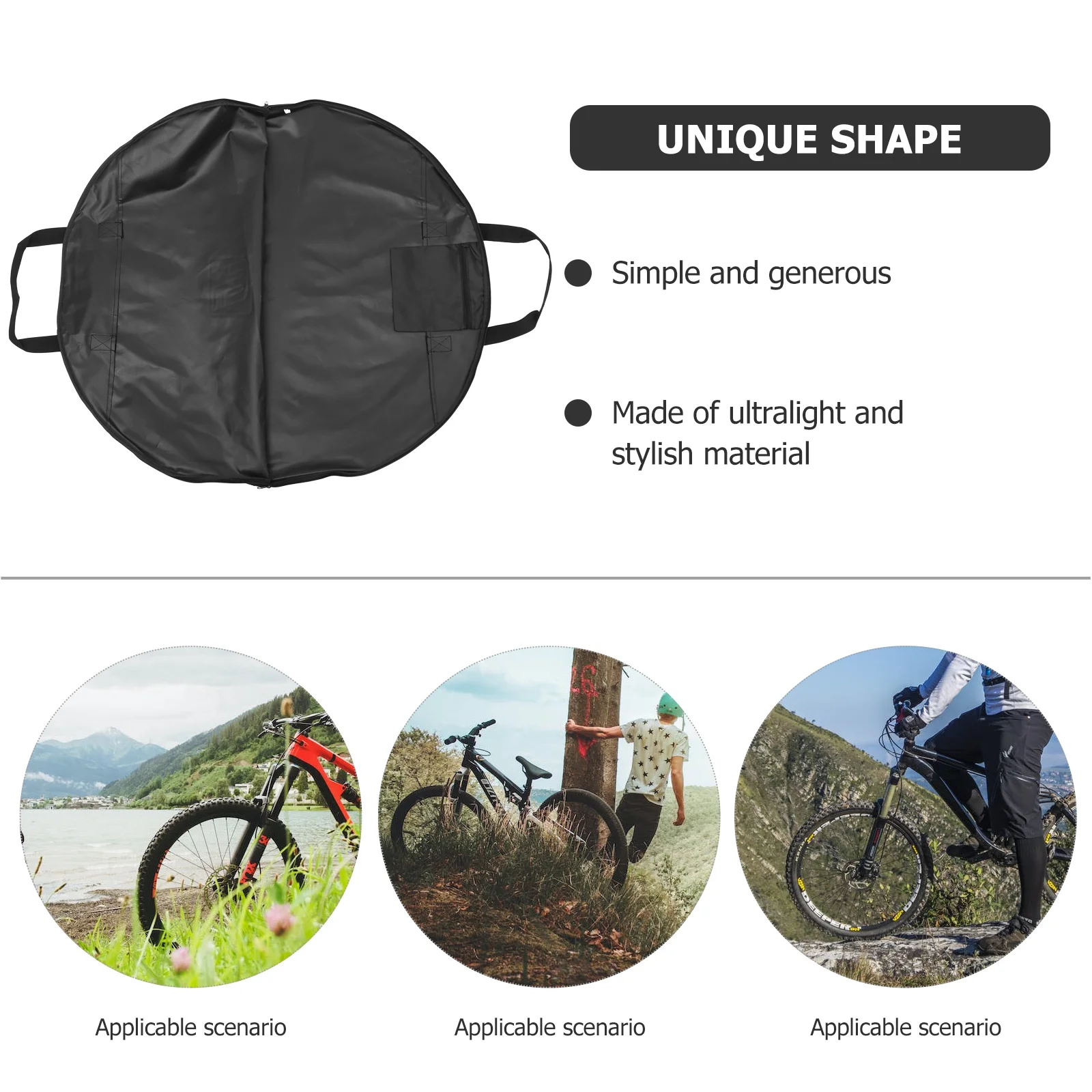 

Bike Wheel Bag Round Design Suitable for Bicycle Wheels 29 Inches Or Less Cycling Accessories Bike Travel Storage Pouch