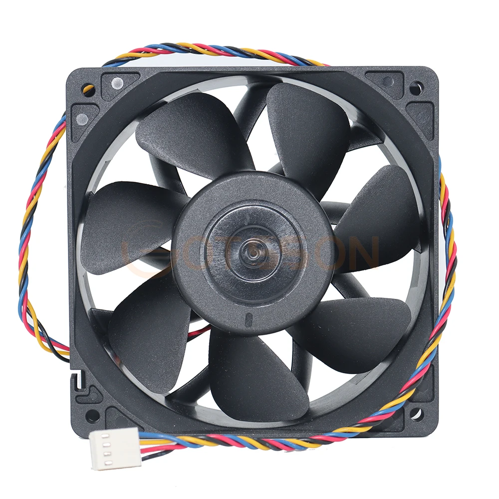 Ventilador de refrigeração do servidor para Bitcoin Miner, Delta, QFR1212GHE, QFR1212GHE-PWM, 4P PMW, 12V, 2.7A, 12038, 74Y5220, 120x120x38mm