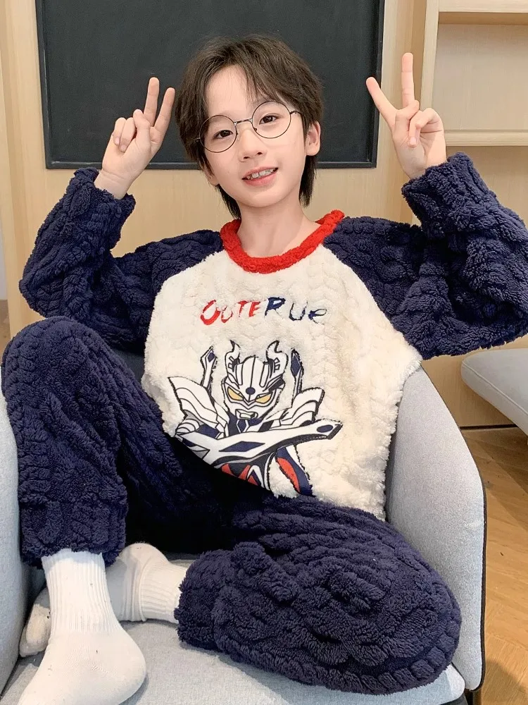 thiened-fce-coral-autunno-inverno-pigiama-per-ragazzi-abbigliamento-per-la-casa-caldo-uzui-cero-cartoon-spwear-lungo-sve-rou
