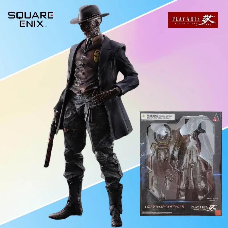 

SquareEnix Phantom Pain Snake Skull Face Anime Action Figure Model Toy Original PLAY ARTS Modified Alloy Collectible