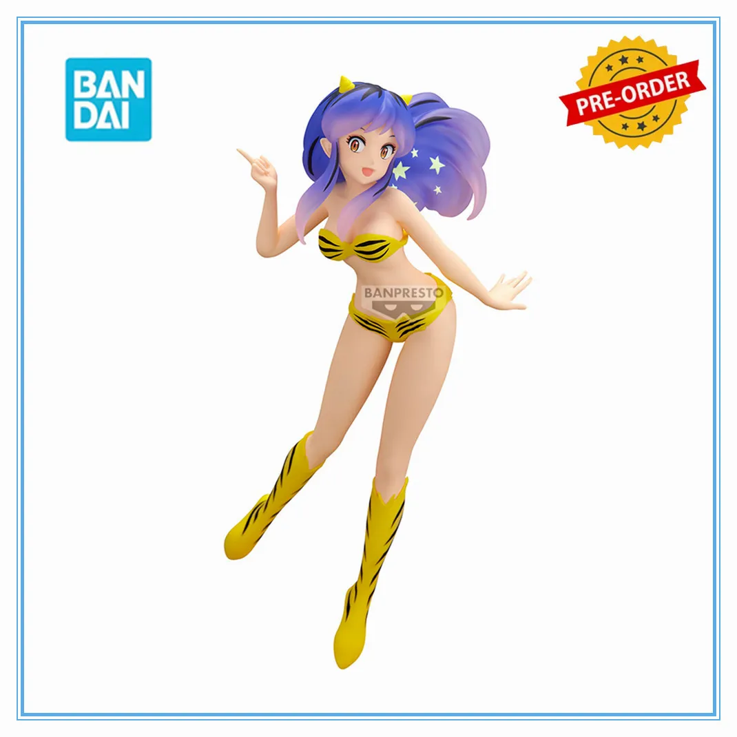 Bandai Original Urusei Yatsura GLITTER&GLAMOURS LUM Shooting star Anime Action Figure BANPRESTO Desktop Collector Figurine Doll