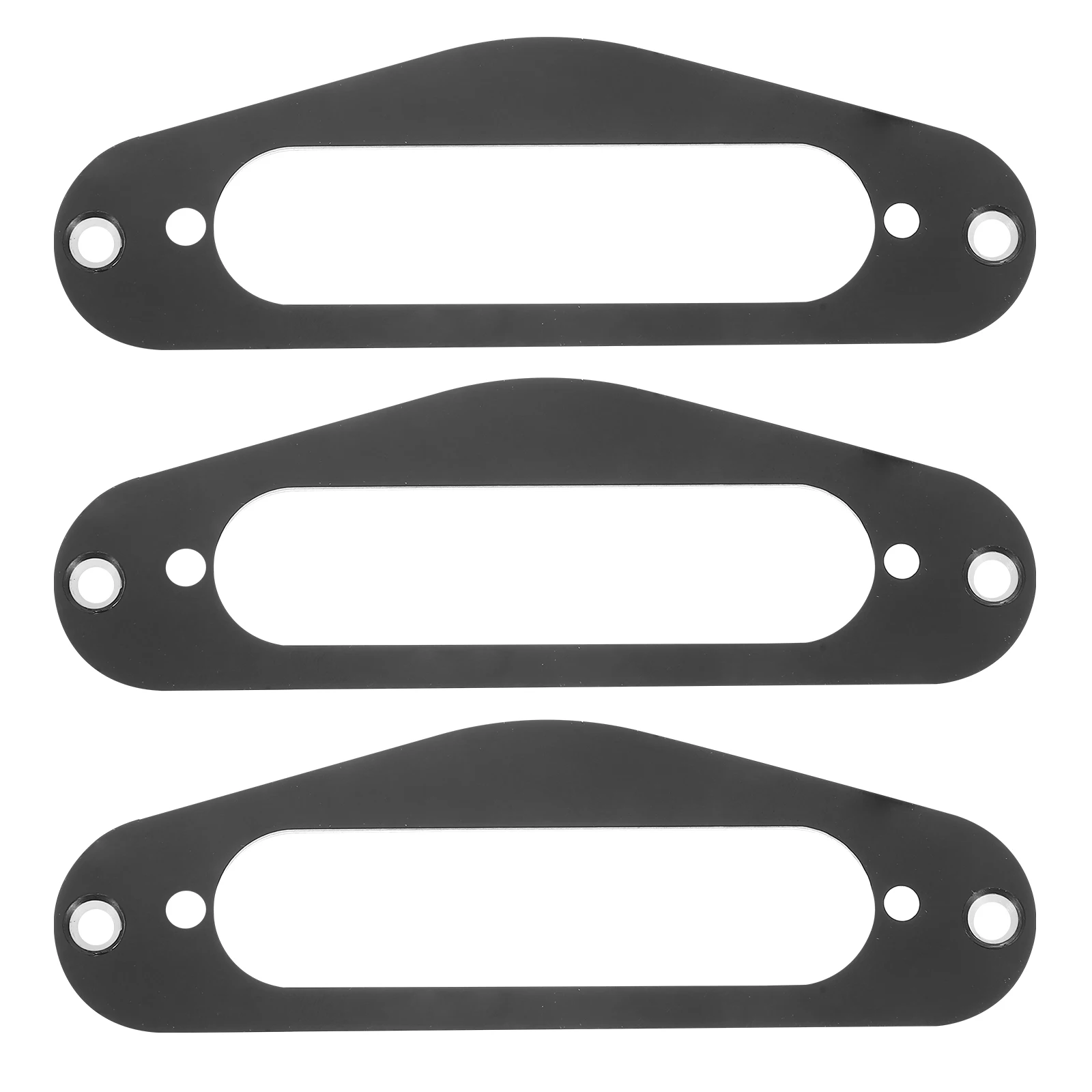 

3pcs Single Coil Pickup Ring for Electric Guitar TL Style Durable Mounting Red Vibration Guitar Parts Accessories