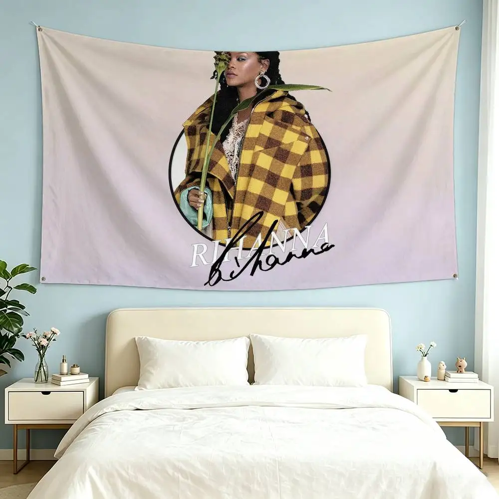 Pop Singer R-Rihanna Flag Suitable For Party Club Outdoor Interior Wall Decoration Banner Fans Gift
