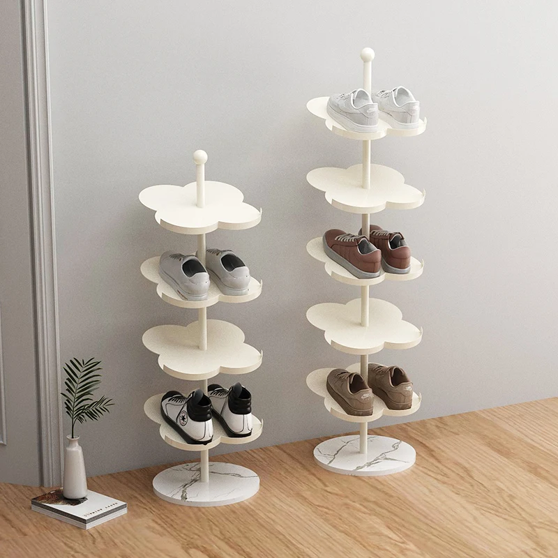 Shoe rack household door simple multi-layer wrought iron storage shelf rental room indoor shoe cabinet