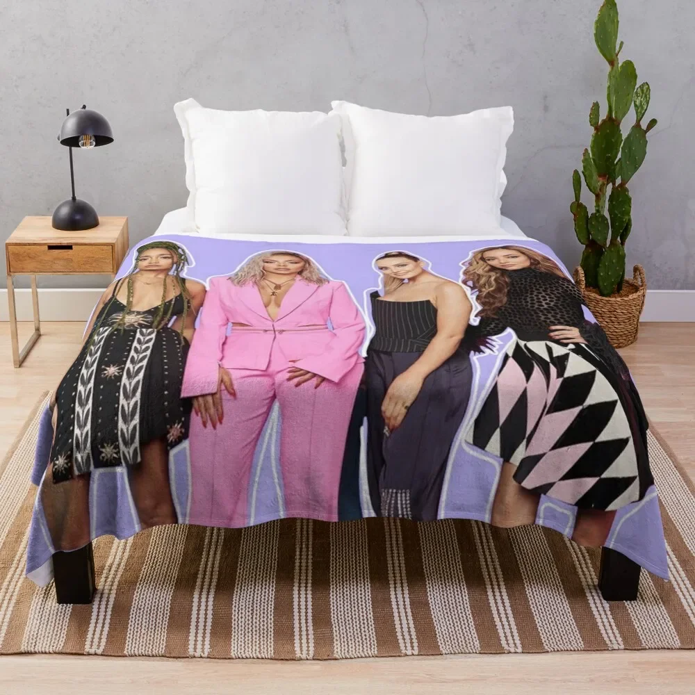 Little Mix, Purple edit Throw Blanket Soft Big cosplay anime Blankets