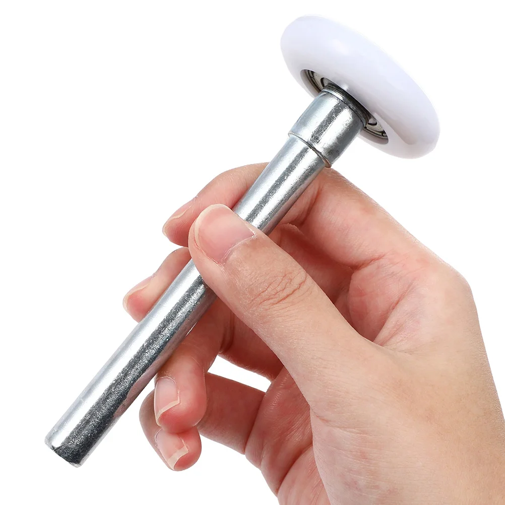 Rullo per porta in nylon da 2 pezzi in acciaio rinforzato per rulli per porta del garage con stelo Porte da garage da 7 piedi Rulli di ricambio silenziosi e durevoli