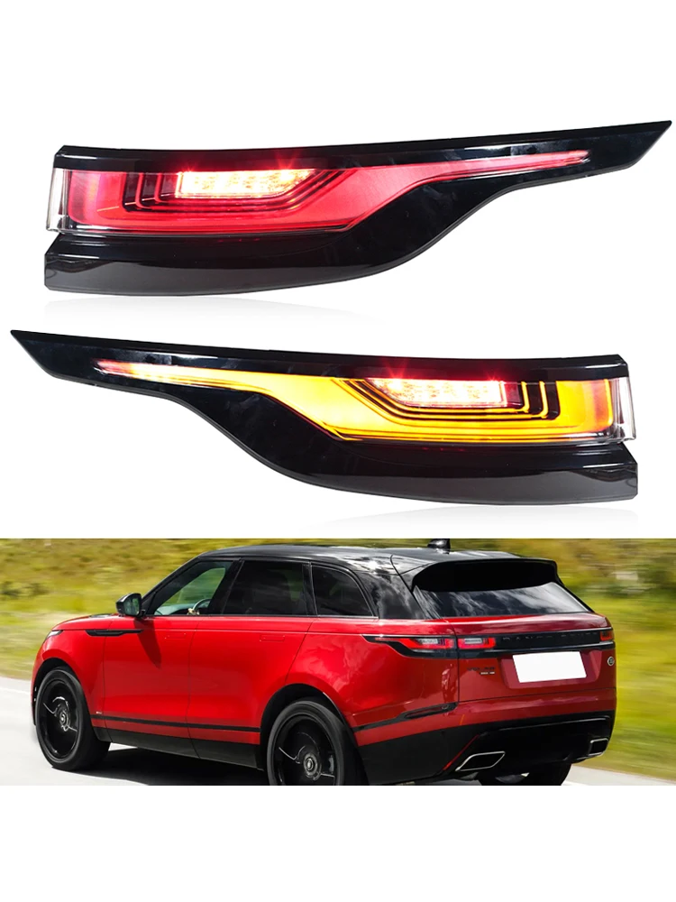 Voor Land Rover Range Rover Velar 2017-2023 Auto Led Achterlicht Rijden Drl Brake Stop Richtingaanwijzer lamp LR111106 LR111108 - afbeelding 2