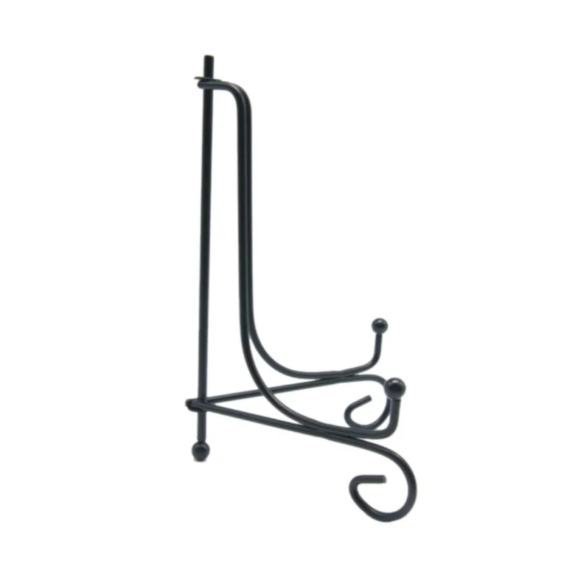 Metal Easel Stand Iron Display Stand for Picture Frame Decorative Plate Book Photo Anti-Slip Display Dish Rack Shelf Home Decor