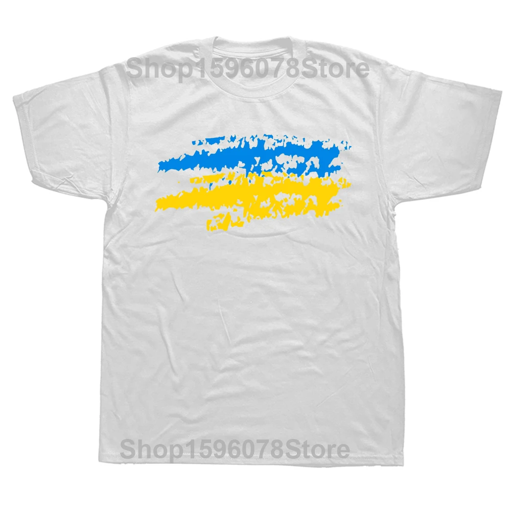 Funny Ukraine Ukrainian Flag T Shirts Graphic Cotton Streetwear Short Sleeve Birthday Gifts Summer Style T-shirt Mens Clothing