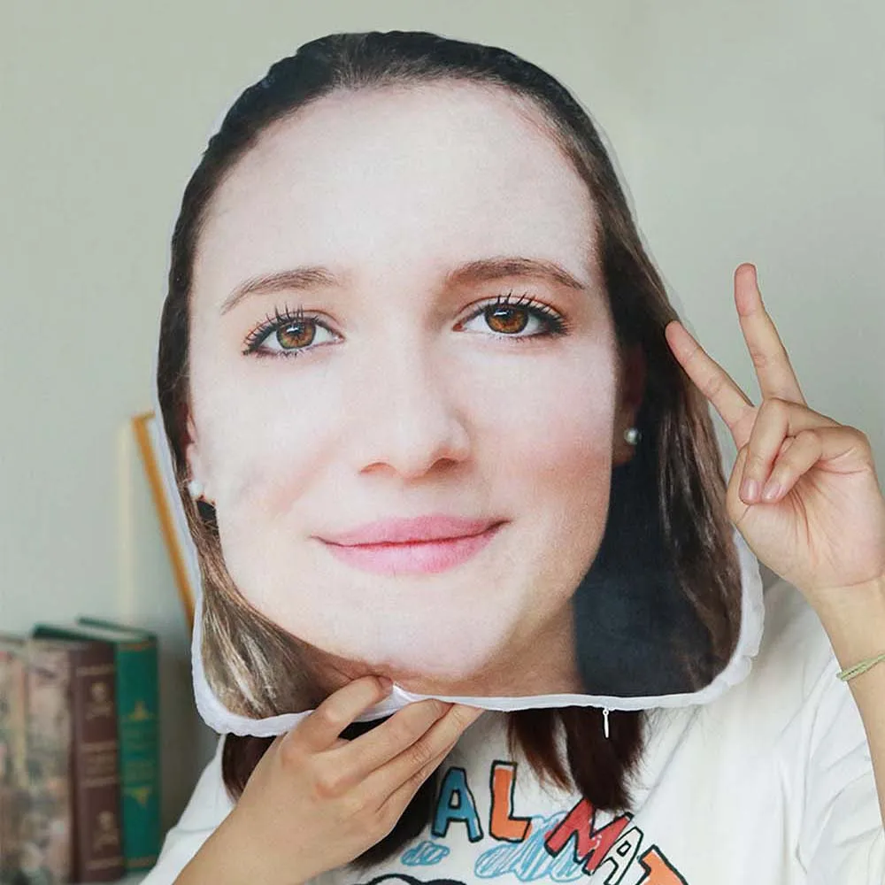 

Personalized 3D Human Head Photo Pillow,Custom Portrait Dog/Cat Pillow,Lover Memorial Cushion,Creative Gift Sofa Throw Pillow