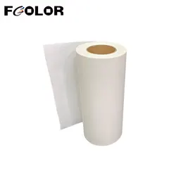 Fcolor DTF PET Film Roll 30cm*100m 33cm*100m Hot Peel DTF Transfer Film Direct Transfer T-shirt DTF Printer Universal DTF Film