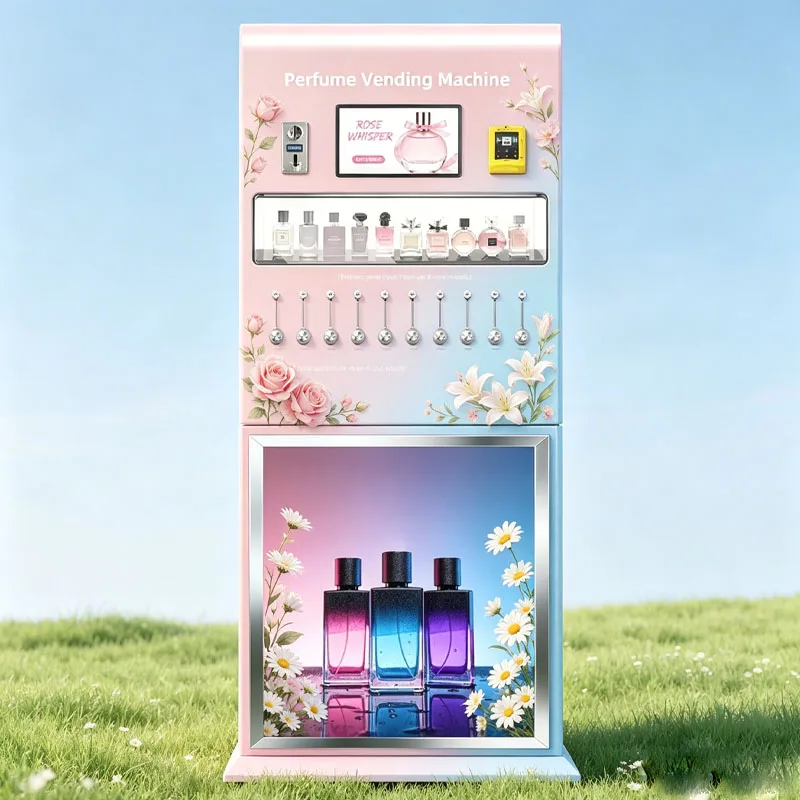 Perfume Vending Machine Smart Fragrance Sampling System with Spray Nozzle and Full Bottle Retail Sales Wholesale Customized