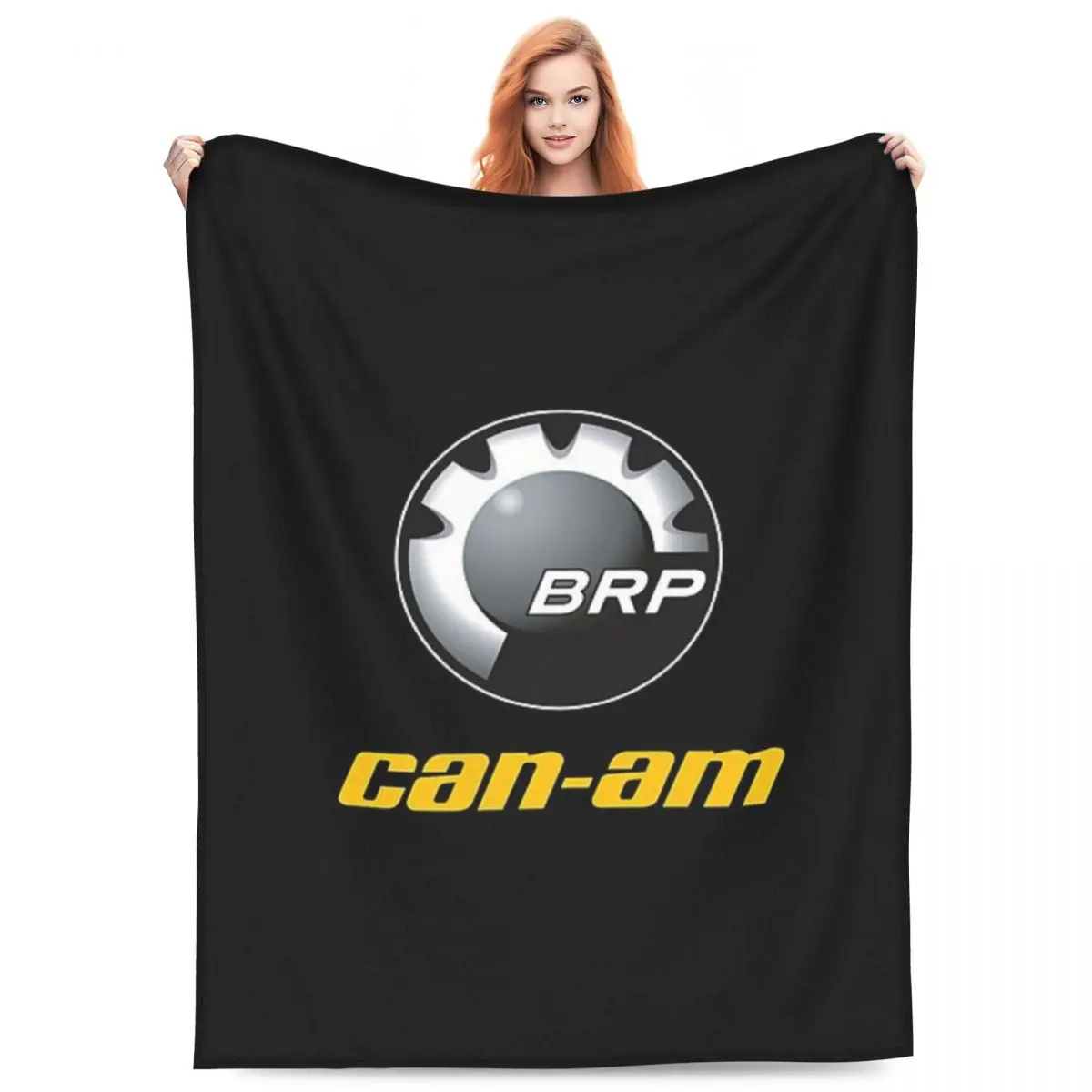 

Can-Am BRP Motorcycle Blankets Fleece Sofa Breathable Throw Blankets for Home Bedroom Outdoor Throws Bedspread Quilt