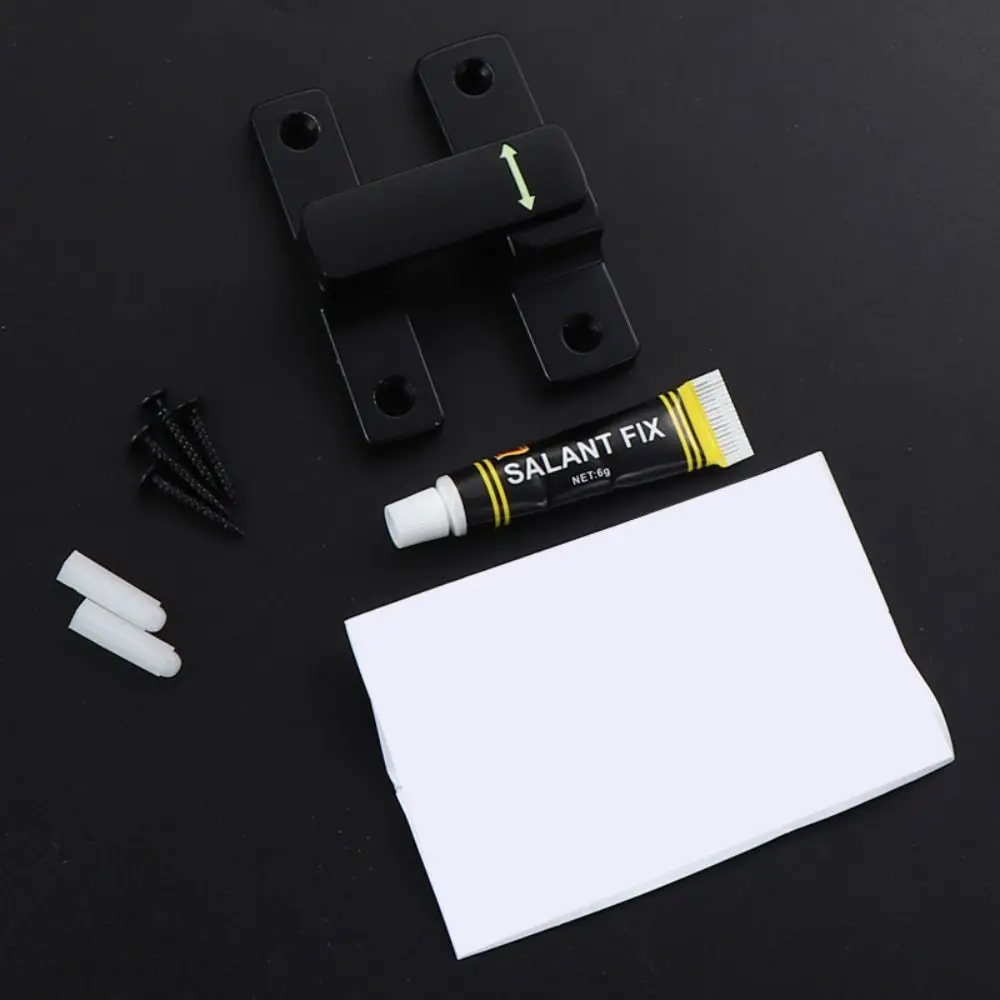

New Zinc Alloy Luminous Door Buckle Hardware 90°/180° Door Latch No Punching Furniture Sliding Door Lock Door