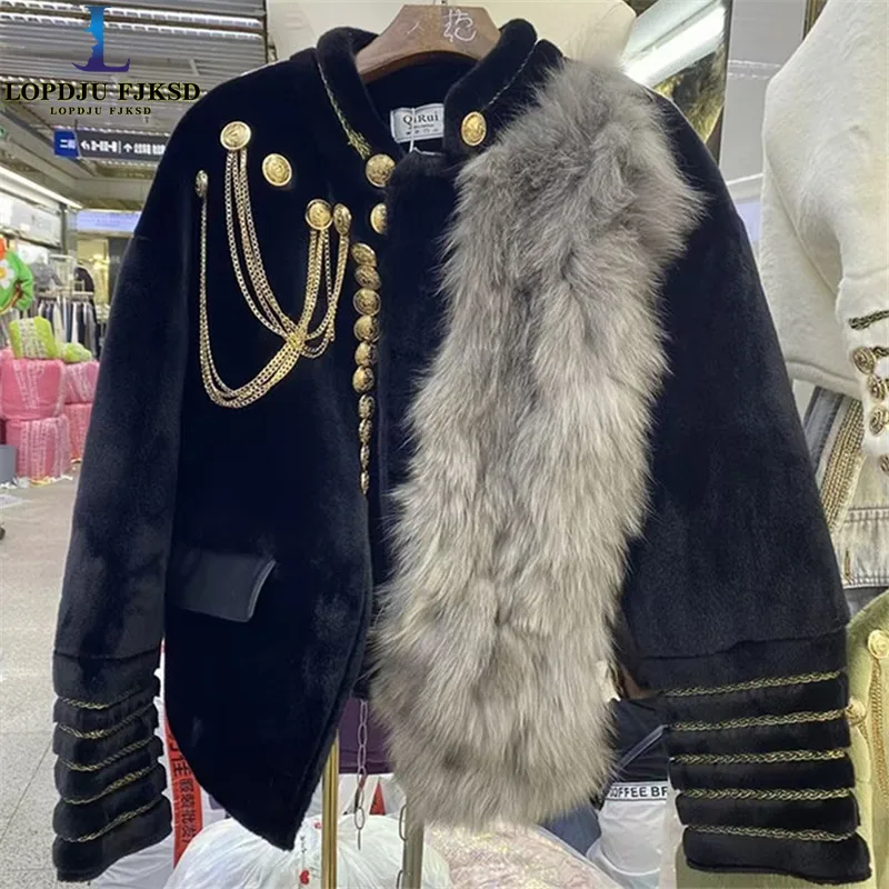 Women's Winter Faux Mink Fur Coat Korean Embroidery Jacket Loose Thicken Warm High Quality Promotional Female Outerwear