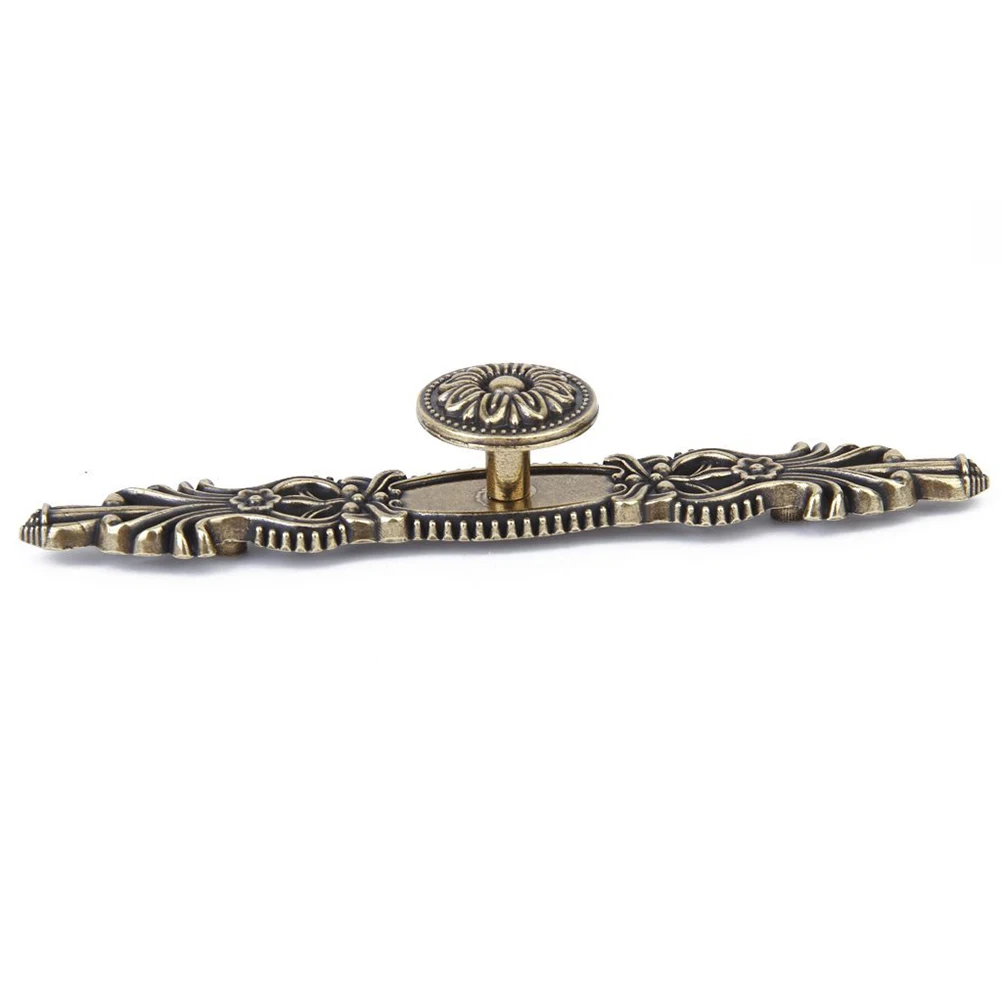 

2pcs Retro European Style Kitchen Cabinet Knobs Metal Pull Handles Bronze Zinc Alloy 16.5Cm Long Screw Easy Install For Drawer