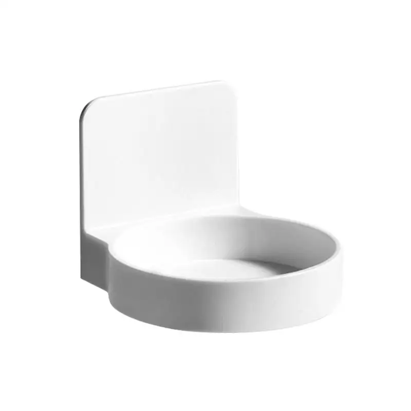 رف تخزين للحمام ذاتي اللصق ، صينية موزع صابون يدوي ، دعامة زجاجة التوابل ، مثبتة على الحائط ، مطبخ #6