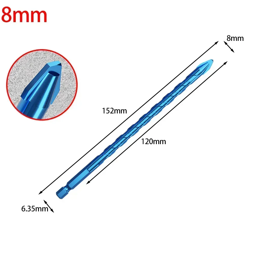 Rock Slab Drill Bit Glass Tile Drill Bit Accurate Positioning Convenient Chip Removal Rust-proof Self-centering Design