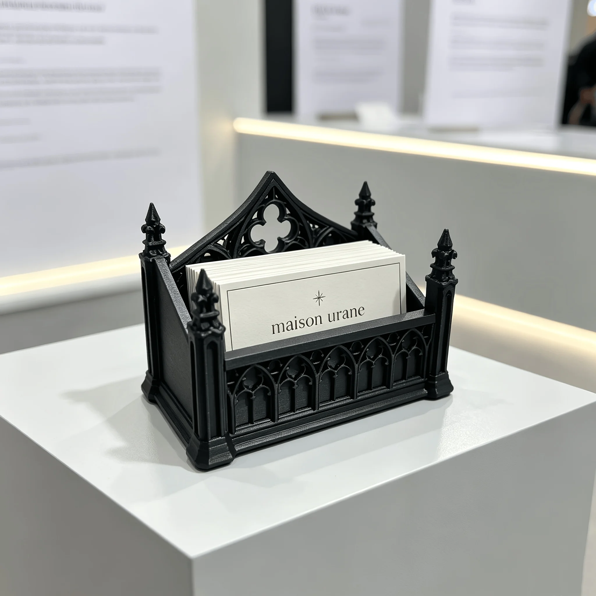 Retro Gothic Business Card Hol - 3D Printing Desk ulasan dan harga