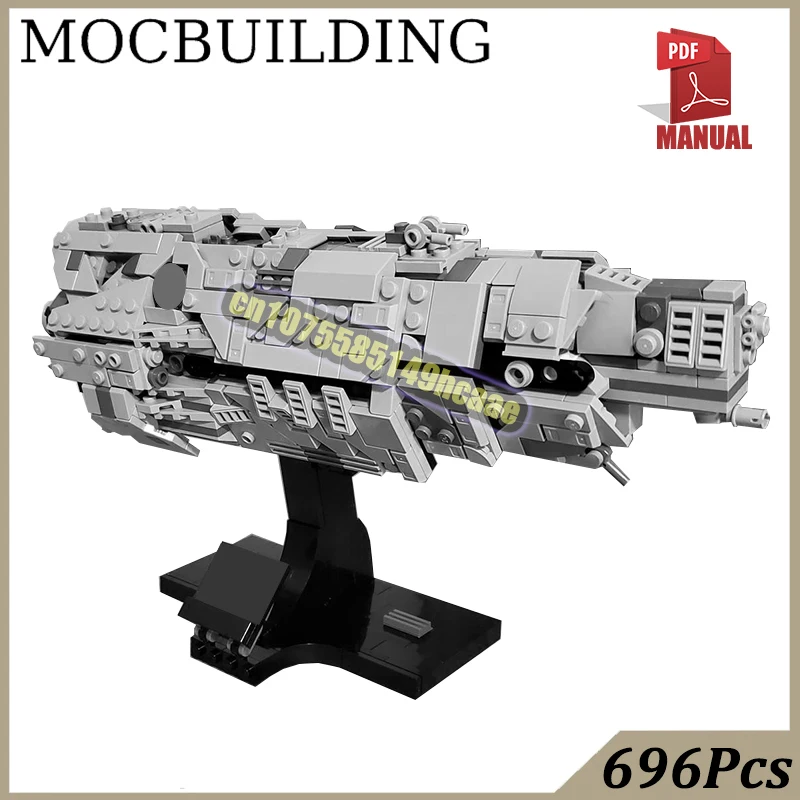 

Миди-весы P-Pillar of Autumn Кирпичи Космический корабль Дисплей Модель MOC Building UNSC Блоки Круизер Игрушки Подарок