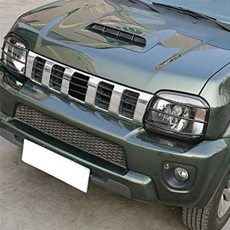 Car Headlight Protector Cover Head Light Guard Cover Car Head Lamp Trim For Jimny 2007-2017-A28K