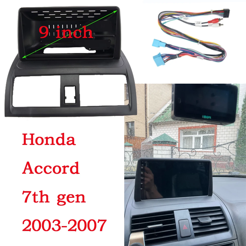 NAVI For Honda Accord 7th 2002 - 2008 Car Radio Fascias Android GPS MP5 Stereo 2Din Head Unit Panel Dash Frame Installation Trim