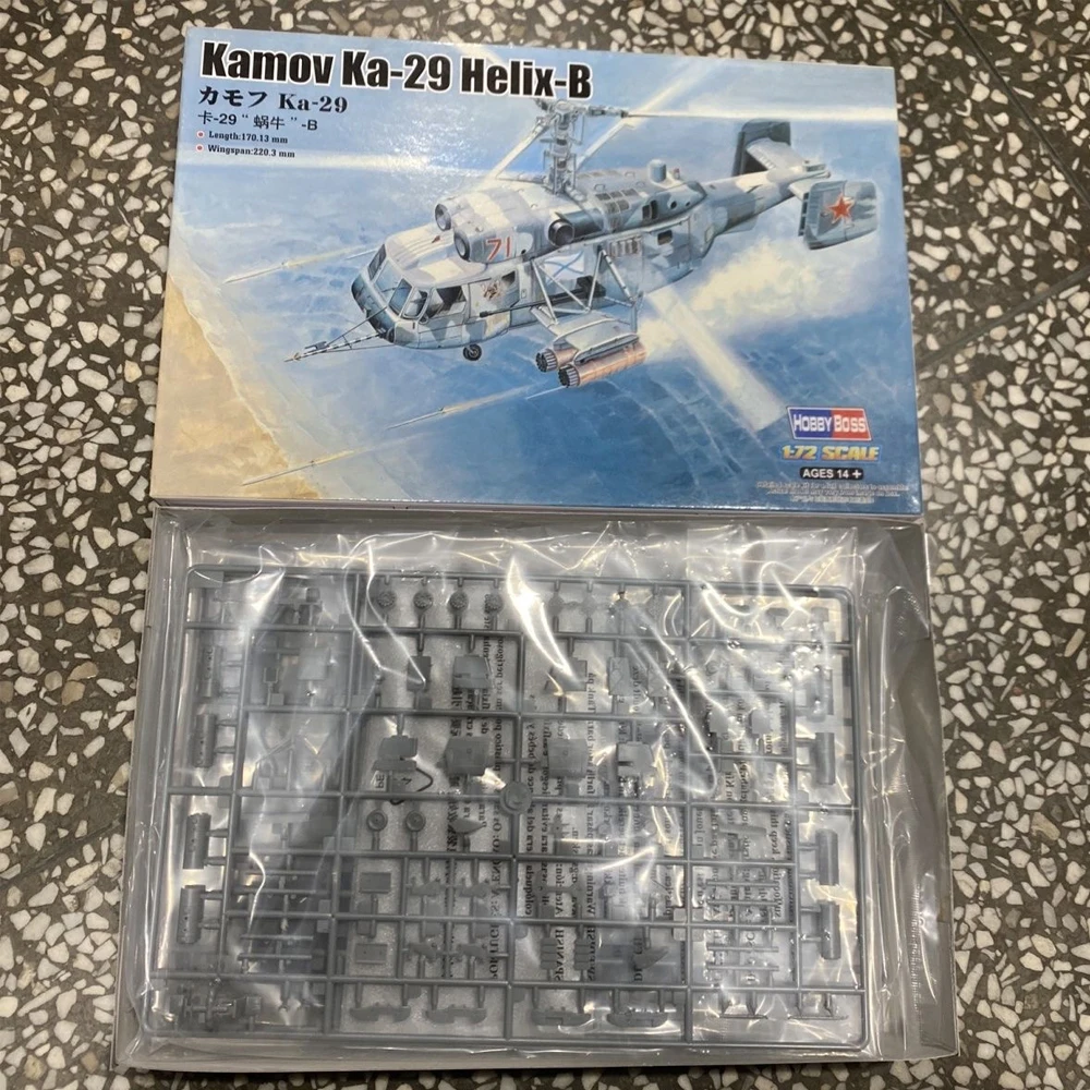 

HobbyBoss 87227, масштаб 1:72, русский KA29 Kamov Ka-29 Helix-B, вертолет, военная пластиковая сборная модель, комплект, строительная игрушка