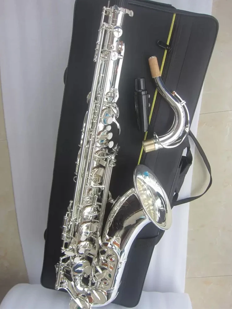 Silver classic Mark vi professional tenor saxophone all silver manufacture professional grade tone Tenor sax jazz instrument