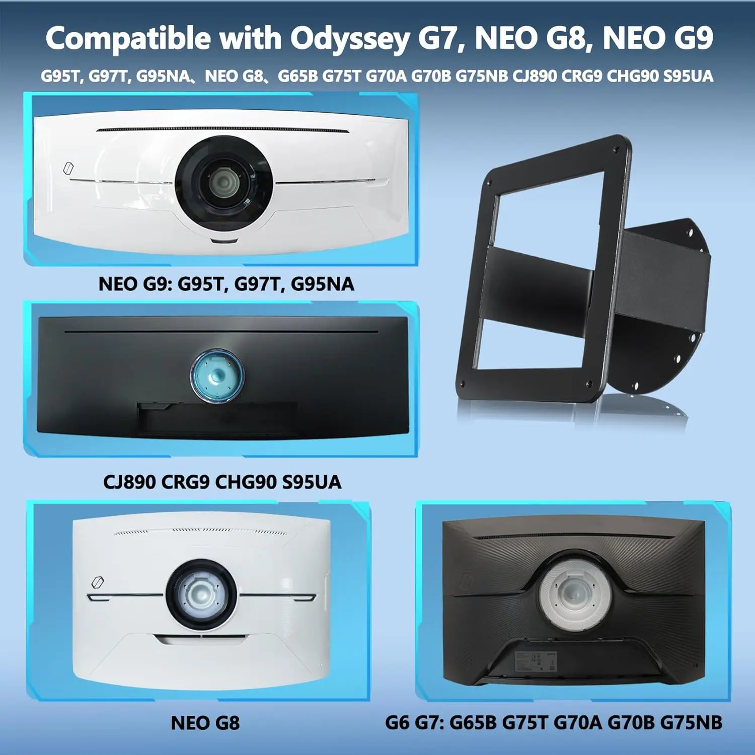 Brand NEW Universal wall mounted adapter bracket for Samsung Monitor Odyssey G7 G8 G9  27
