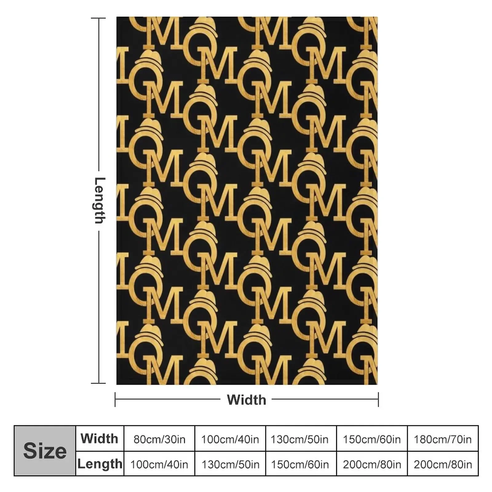 Olly Murs Goldem Logo Throw Blanket Shaggy Bed linens Blankets