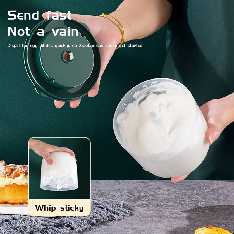 250Ml Cordless Mixer per alimenti a mano frullino per le uova elettrico frullatore per crema al latte USB ricaricabile per carne aglio verdura