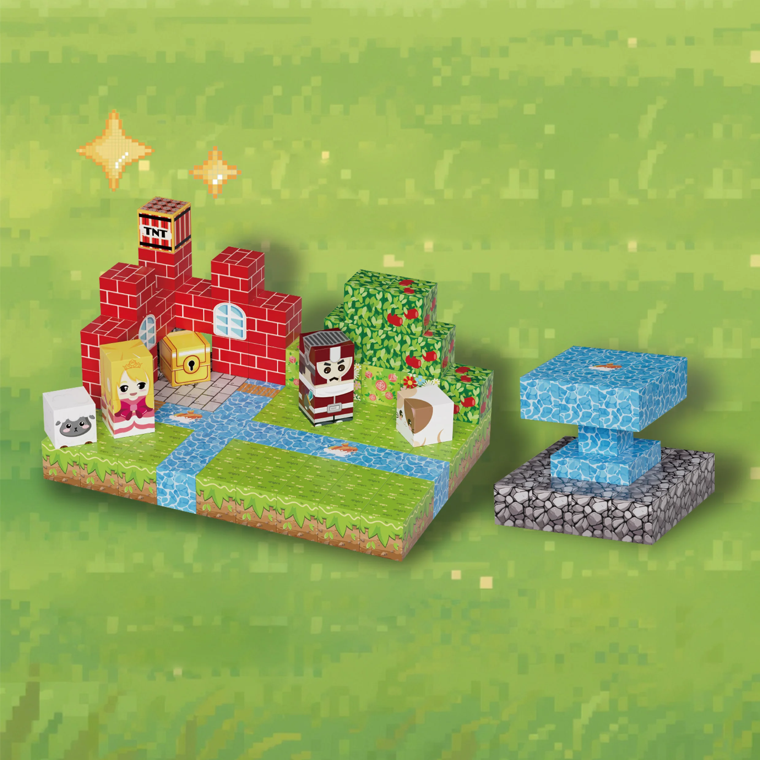 Kreatywny zestaw magnetycznych klocków konstrukcyjnych Street View Architektoniczny zestaw DIY Model Zabawka technologiczna dla dzieci na prezent dla dzieci