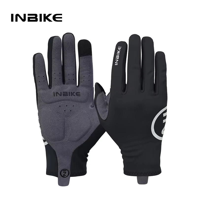 AliExpress INBIKE Thermal Fleece Cycling Gloves Full Finger Winter Bike Gloves Touchscreen Anti-Shock Road Mountain Bicycle Gear for Men