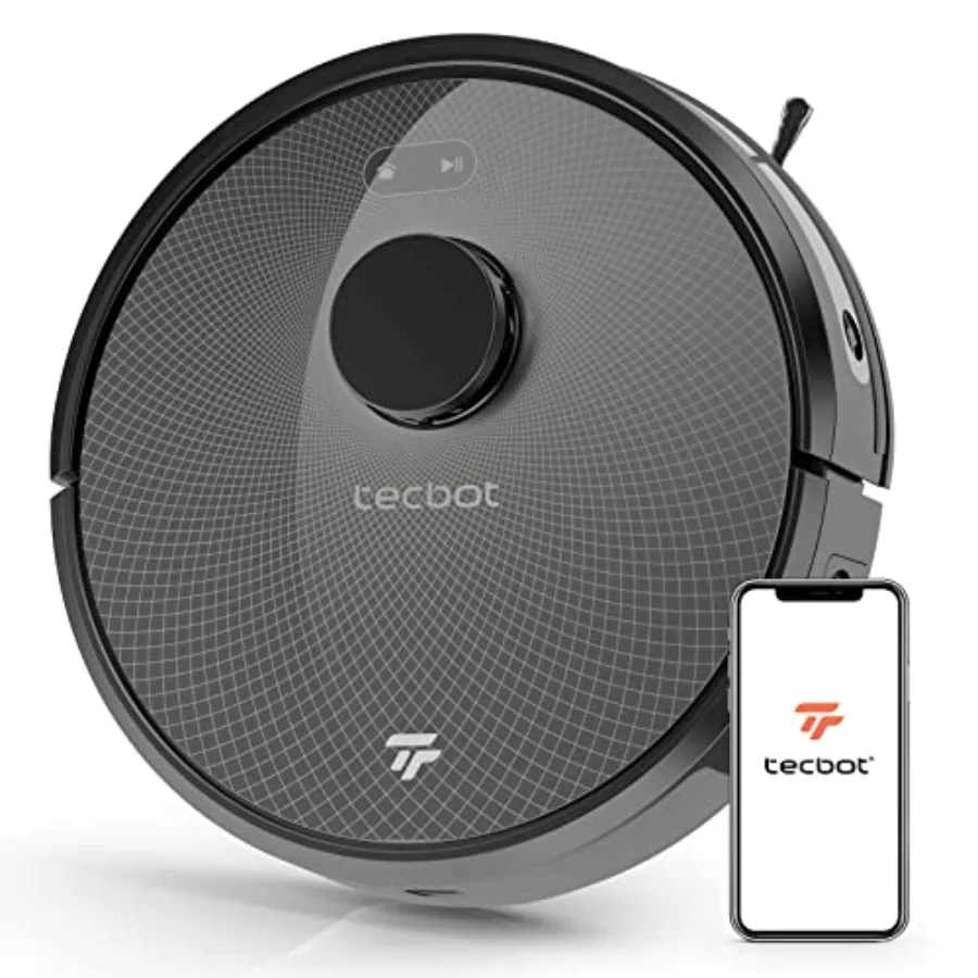 

Robot Vacuum Cleaner with Lidar Navigation 3000Pa Strong Suction Power Wi-Fi Connection Works with Alexa Very Suitable for Pet