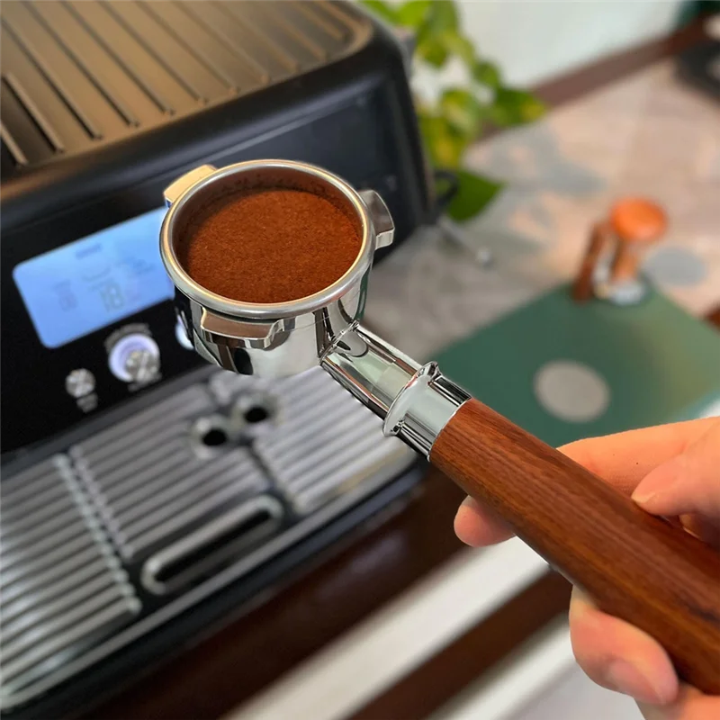 【Must-Haves】 Portafiltro sin fondo, Kit de accesorios para portafiltro de café expreso de 3 orejas, para máquina de café expreso Breville Sage Barista